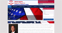 Desktop Screenshot of abogadorobertopascal.com